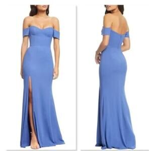Dress the Population Blue Maxi Dress